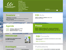 Tablet Screenshot of cgionline.ch